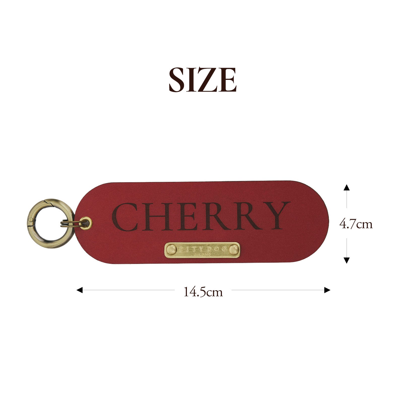 犬用ネームタグ 迷子札 CITYDOG(シティドッグ) LEATHER NAME TAG