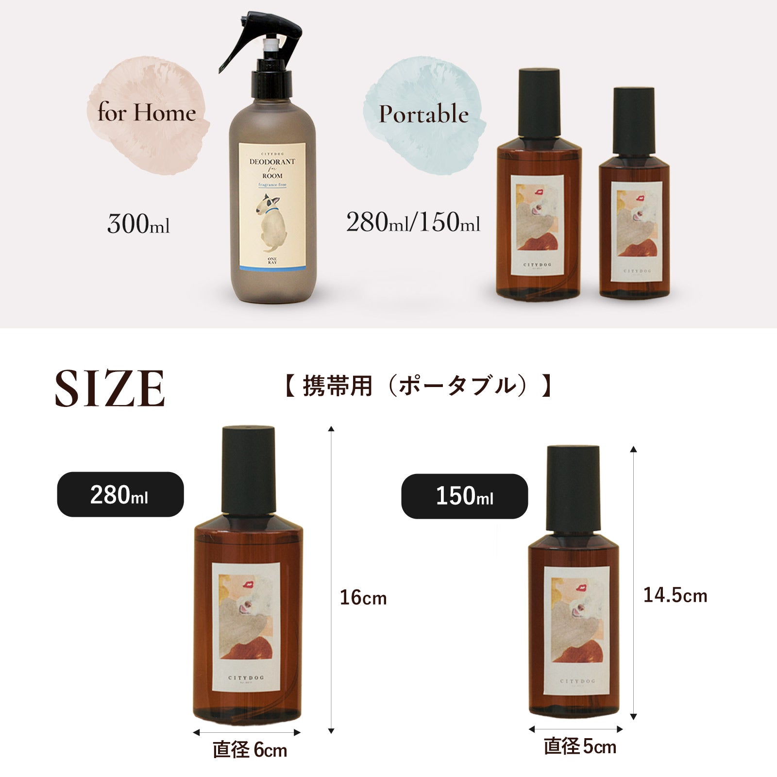 犬用 消臭剤 CITYDOG(シティドッグ) ペット用消臭剤 ONERAY