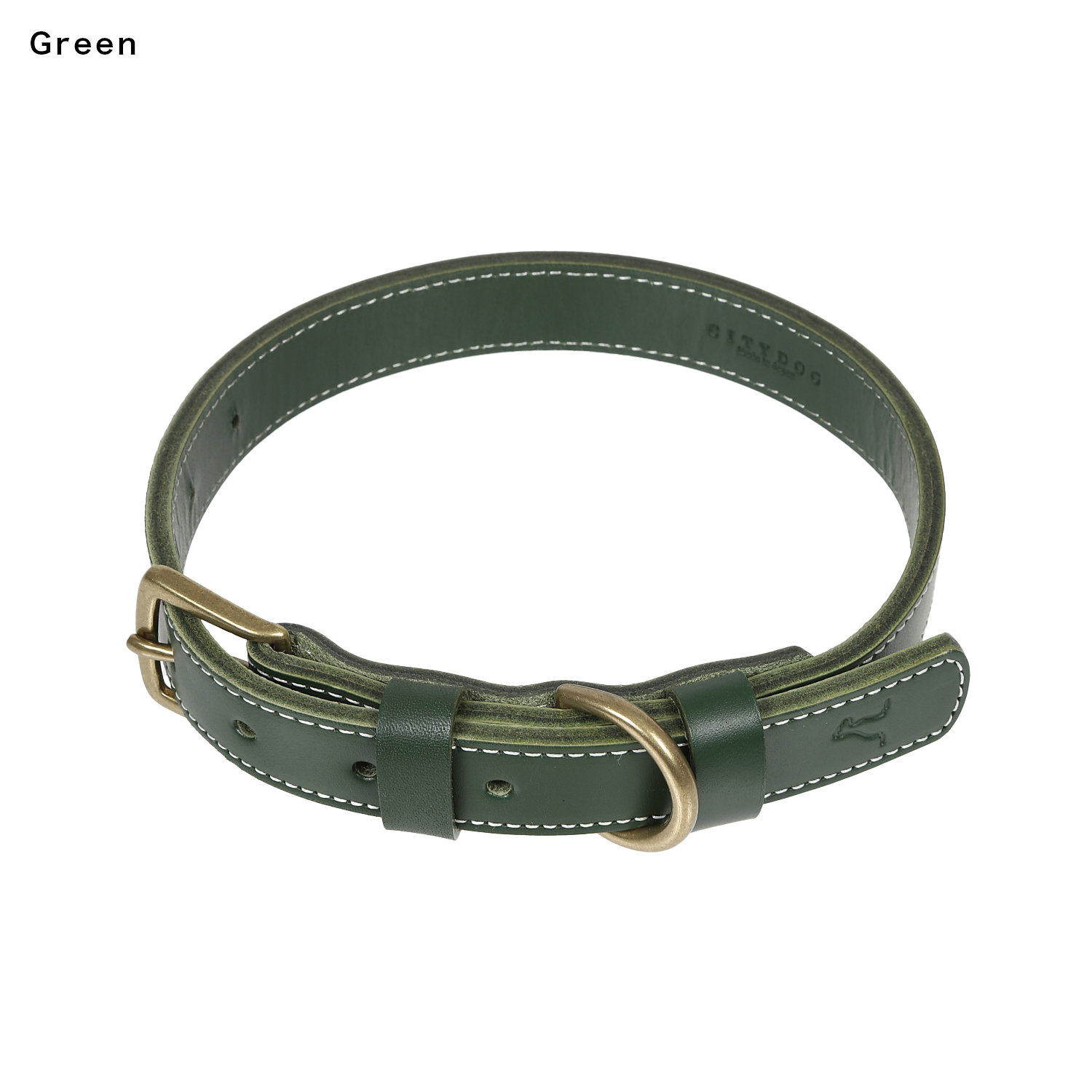 大型犬用 ステッチレザー 首輪 CITYDOG(シティドッグ) STITCH LEATHER