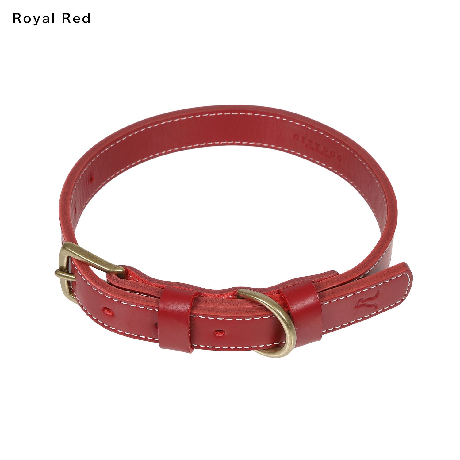 大型犬用 ステッチレザー 首輪 CITYDOG(シティドッグ) STITCH LEATHER