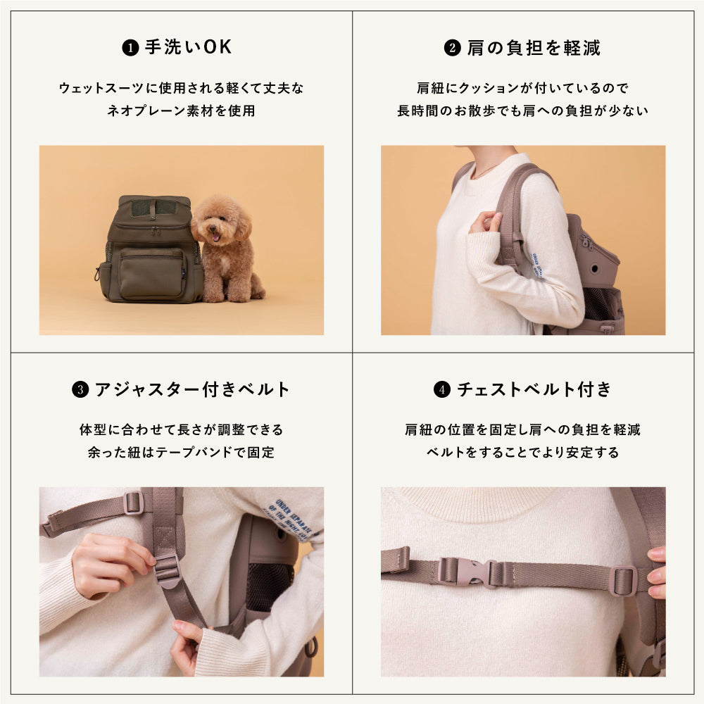 city dog リュックキャリー 犬 猫 Sサイズ - ペット用品